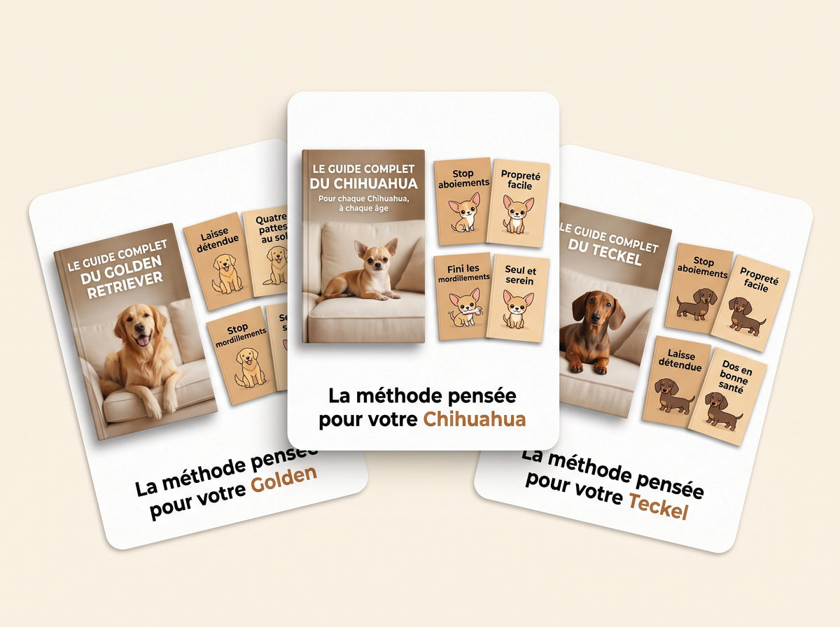 Un chien heureux avec son maître